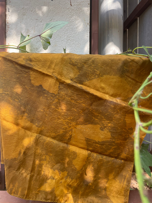 Liquid gold - Ecoprinted Bandana