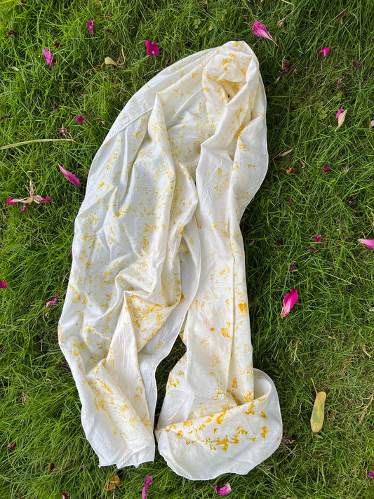 Dawn - Eco-printed silk stole