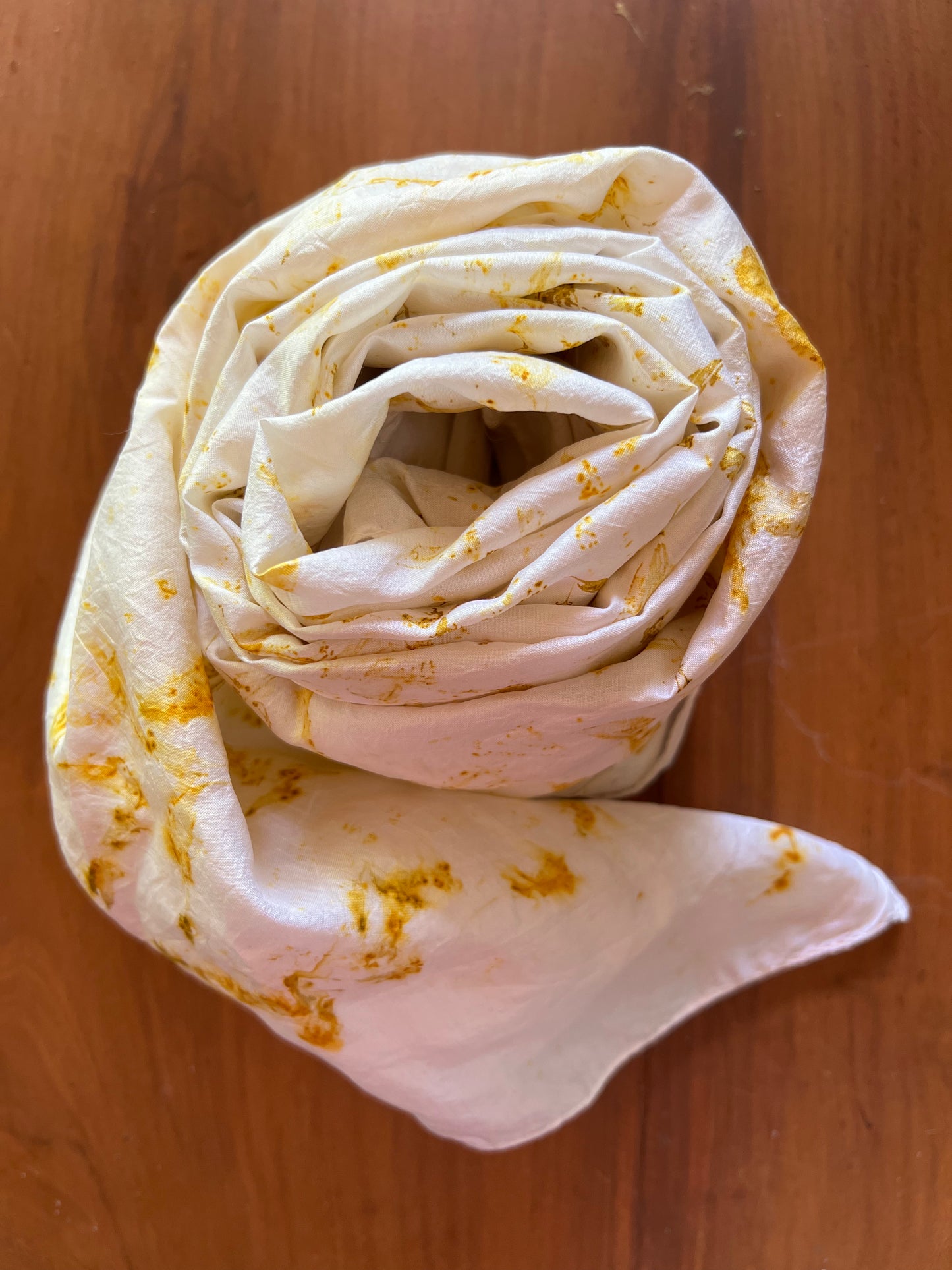 Dawn - Eco-printed silk stole